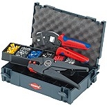 KNIPEX 979012 Lisovací sortiment s kleštěmi na koncové dutinky